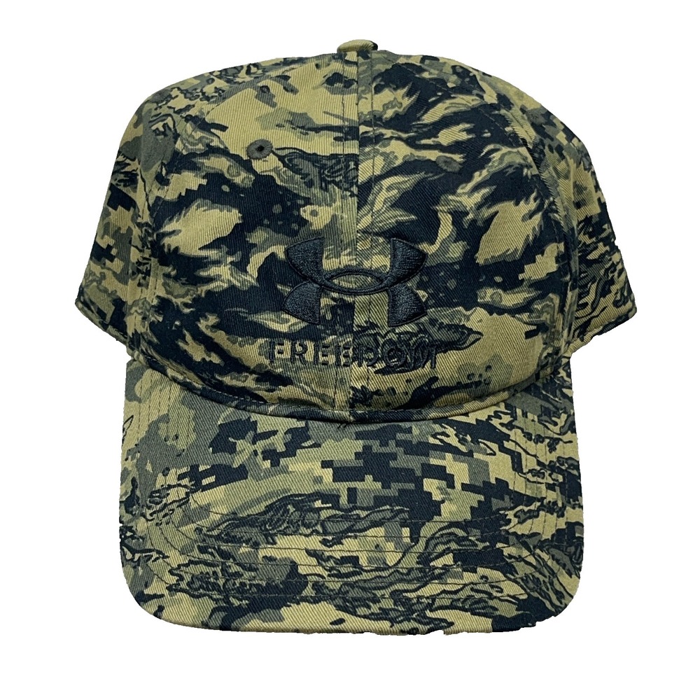 Under Armour Camo Hat Cap Strap Back Camo Freedom Military Army Tactical Adult